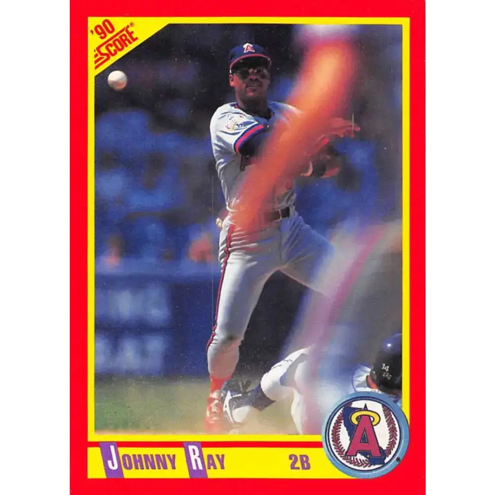 1990 Score #293 Johnny Ray NM-MT California Angels Baseball Card - Baseball Card Single
