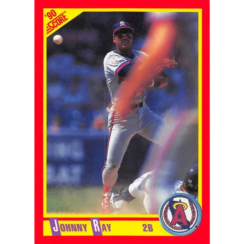 1990 Score #293 Johnny Ray NM-MT California Angels Baseball Card - Baseball Card Single