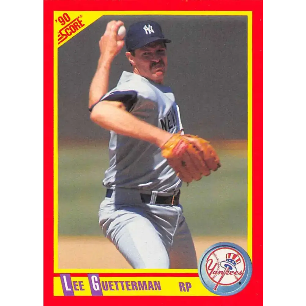 1990 Score #294 Lee Guetterman NM-MT New York Yankees Baseball Card - Baseball Card Single