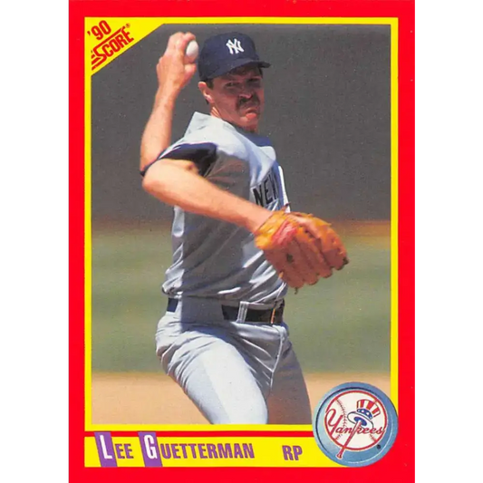 1990 Score #294 Lee Guetterman NM-MT New York Yankees Baseball Card - Baseball Card Single