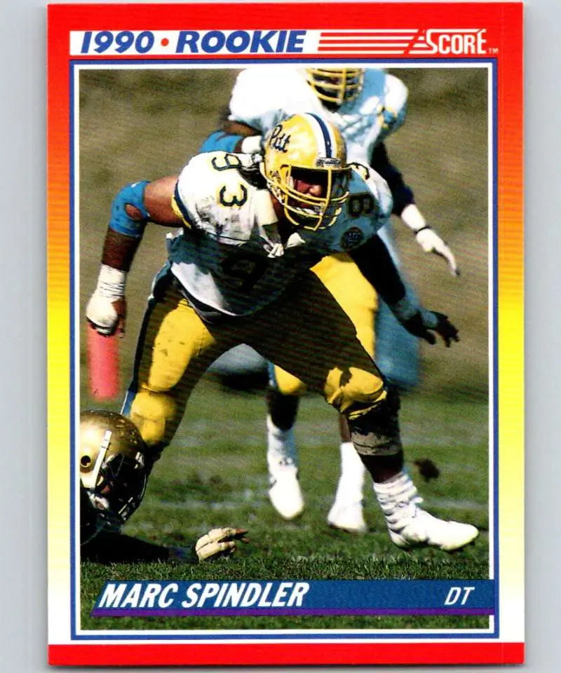 1990 Score #295 Marc Spindler NM-MT RC Rookie Pittsburgh Panthers Football Card - Football Card Single