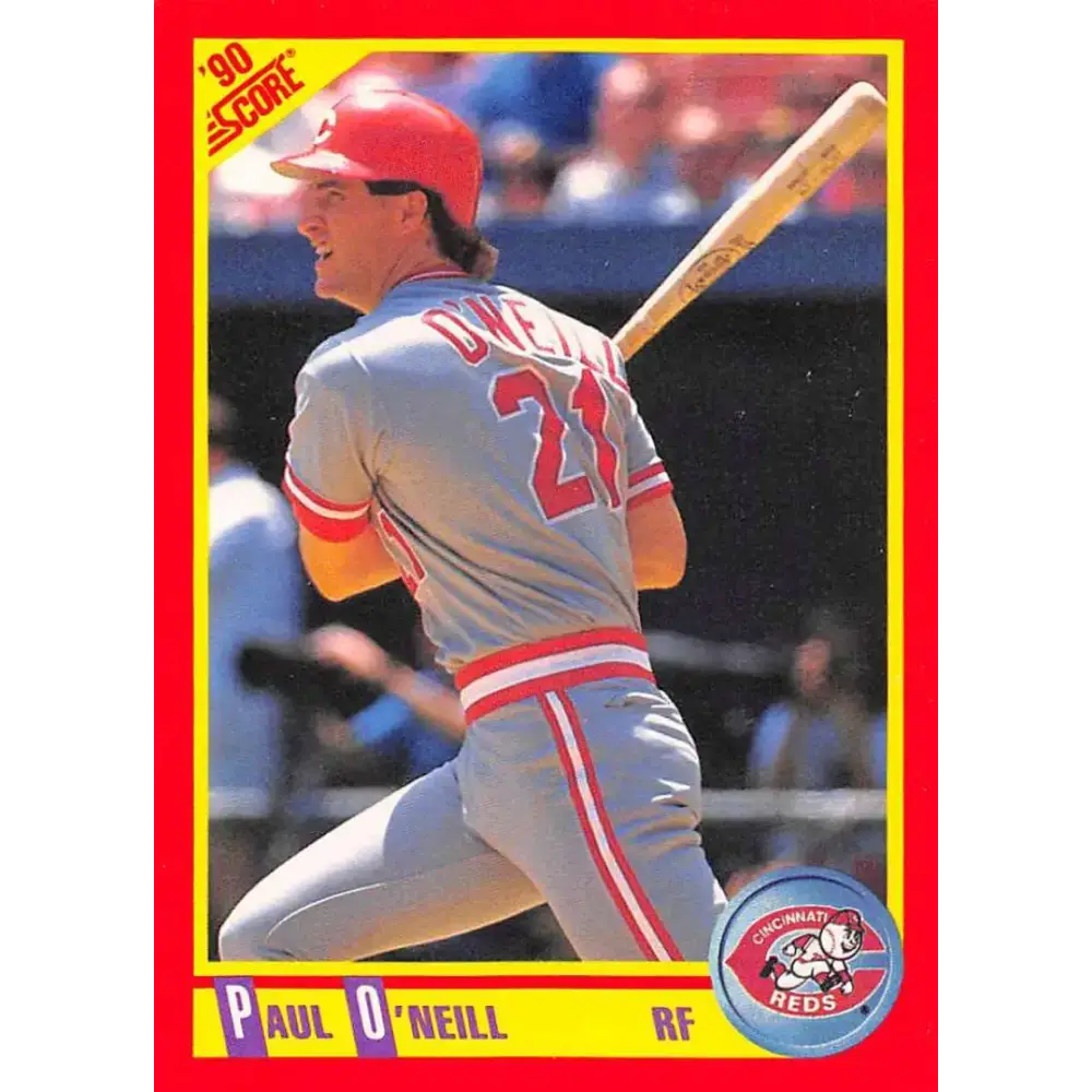 1990 Score #295 Paul O’Neill NM-MT Cincinnati Reds Baseball Card - Baseball Card Single