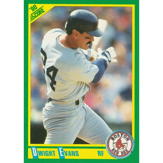 1990 Score #3 Dwight Evans NM-MT Boston Red Sox Baseball Card - Baseball Card Single