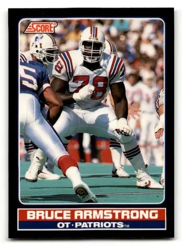 1990 Score #30 Bruce Armstrong New England Patriots Football Cards N ID:62209 - Football Card Single