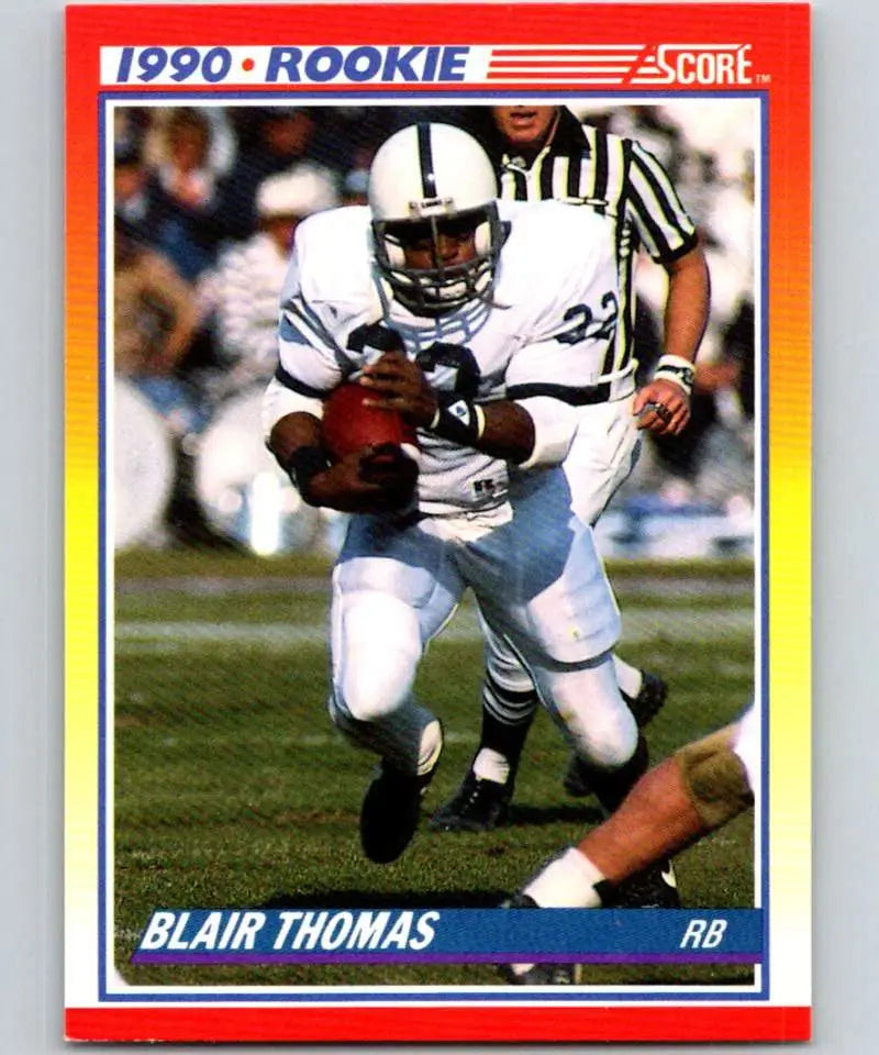 1990 Score #300 Blair Thomas NM-MT RC Rookie Penn State Nittany Lions Football Card - Football Card Single
