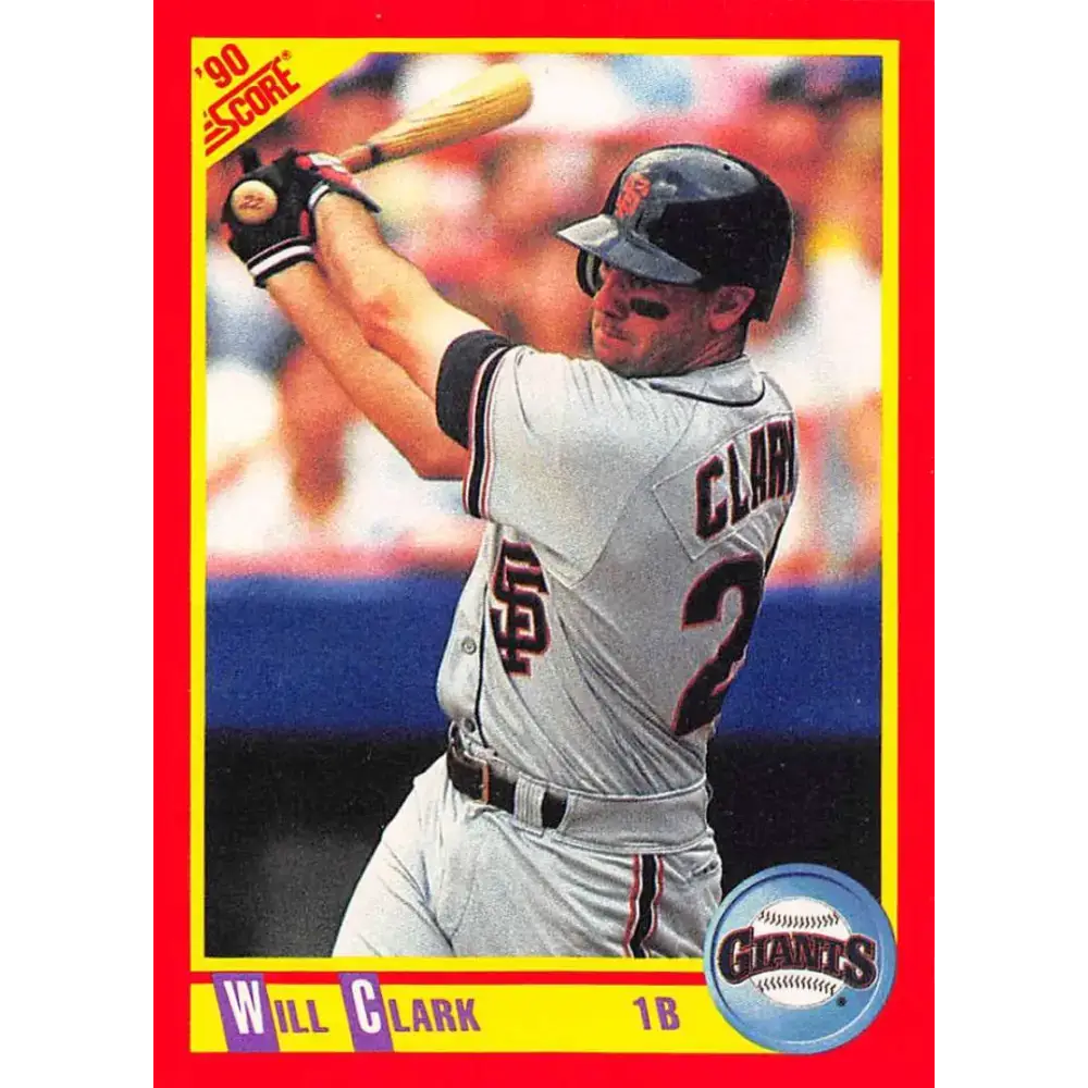 1990 Score #300 Will Clark NM-MT San Francisco Giants Baseball Card - Baseball Card Single