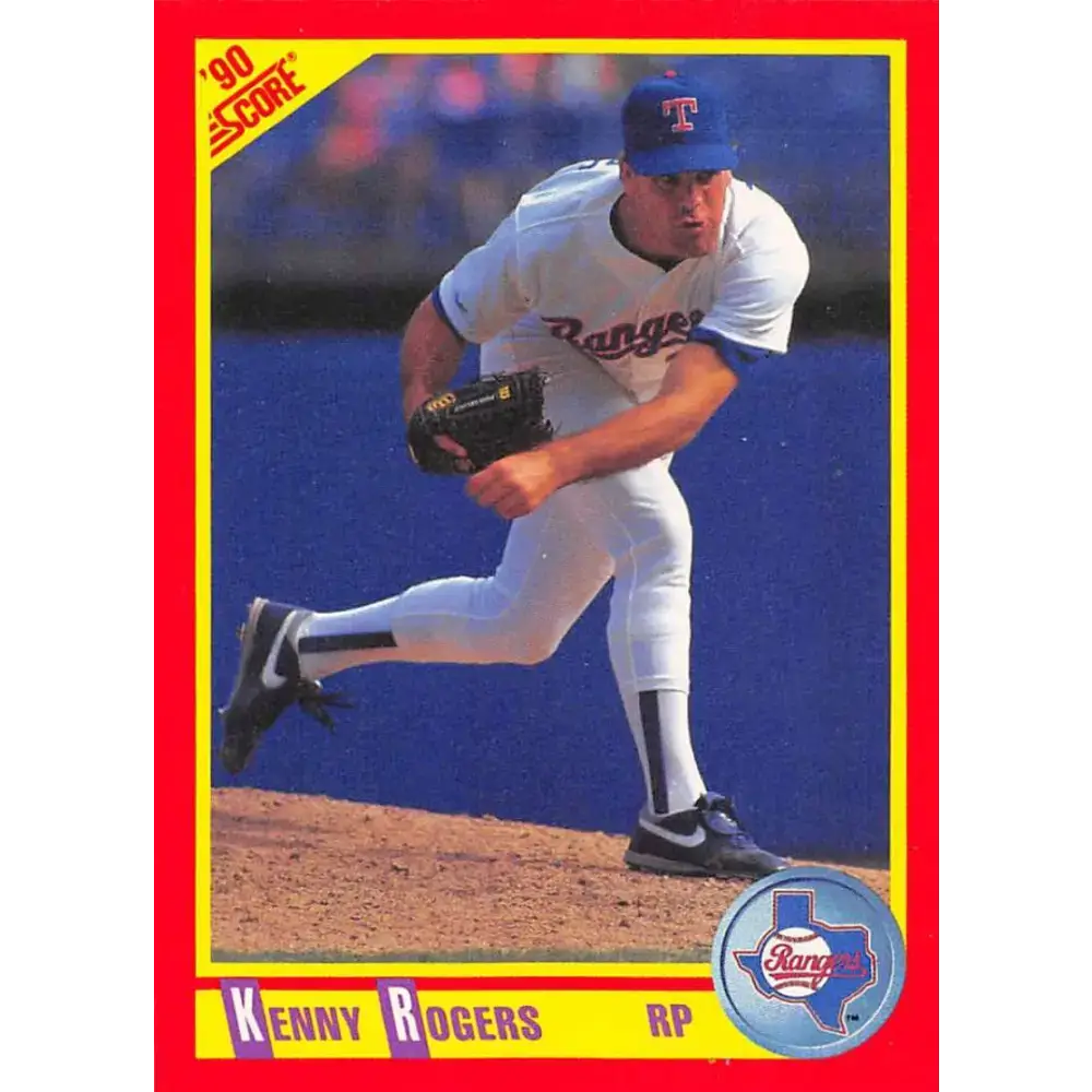 1990 Score #301 Kenny Rogers NM-MT Texas Rangers Baseball Card - Baseball Card Single