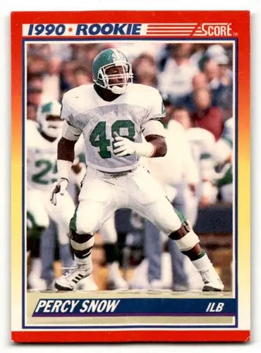 Original gloss 1990 Score Perc Snow Michigan State Spartans rookie card