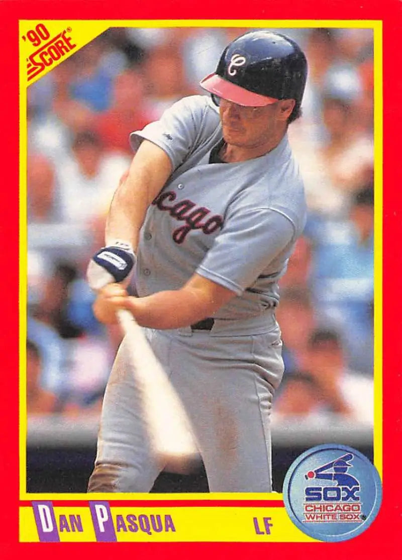1990 Score #306 Dan Pasqua EX Excellent Chicago White Sox Baseball Card - Baseball Card Single