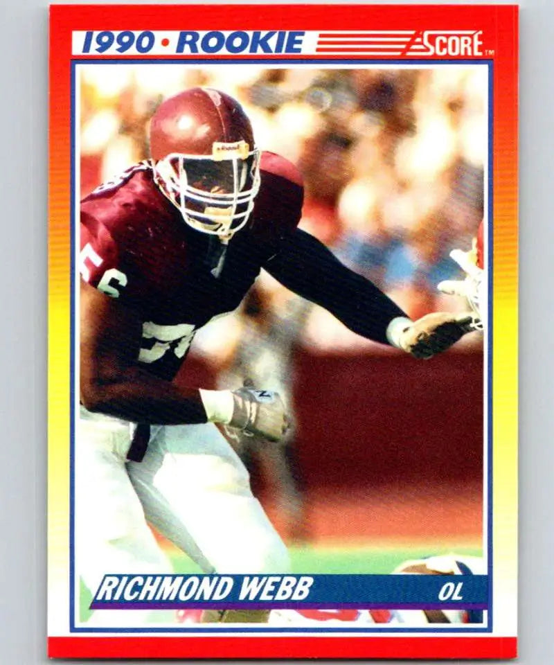 1990 Score #306 Richmond Webb NM-MT RC Rookie Texas A&M Aggies Football Card - Football Card Single