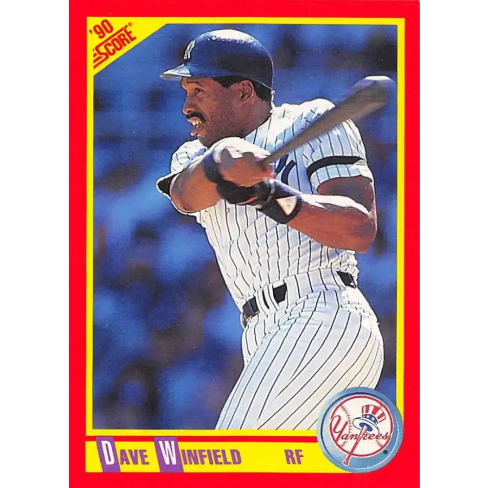 1990 Score #307 Dave Winfield NM-MT New York Yankees Baseball Card - Baseball Card Single