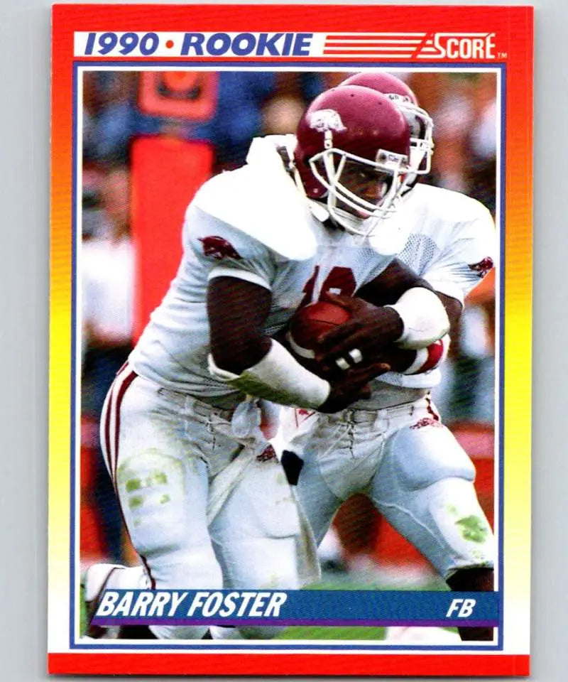 1990 Score #308 Barry Foster NM-MT RC Rookie Arkansas Razorbacks Football Card - Football Card Single