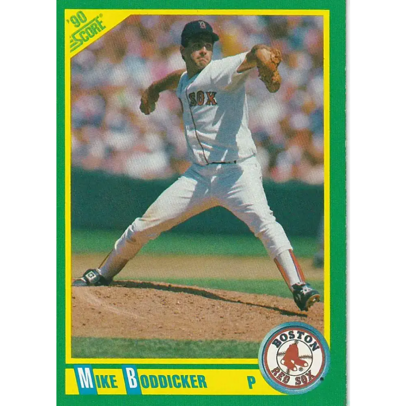1990 Score #31 Mike Boddicker NM-MT Boston Red Sox Baseball Card - Baseball Card Single