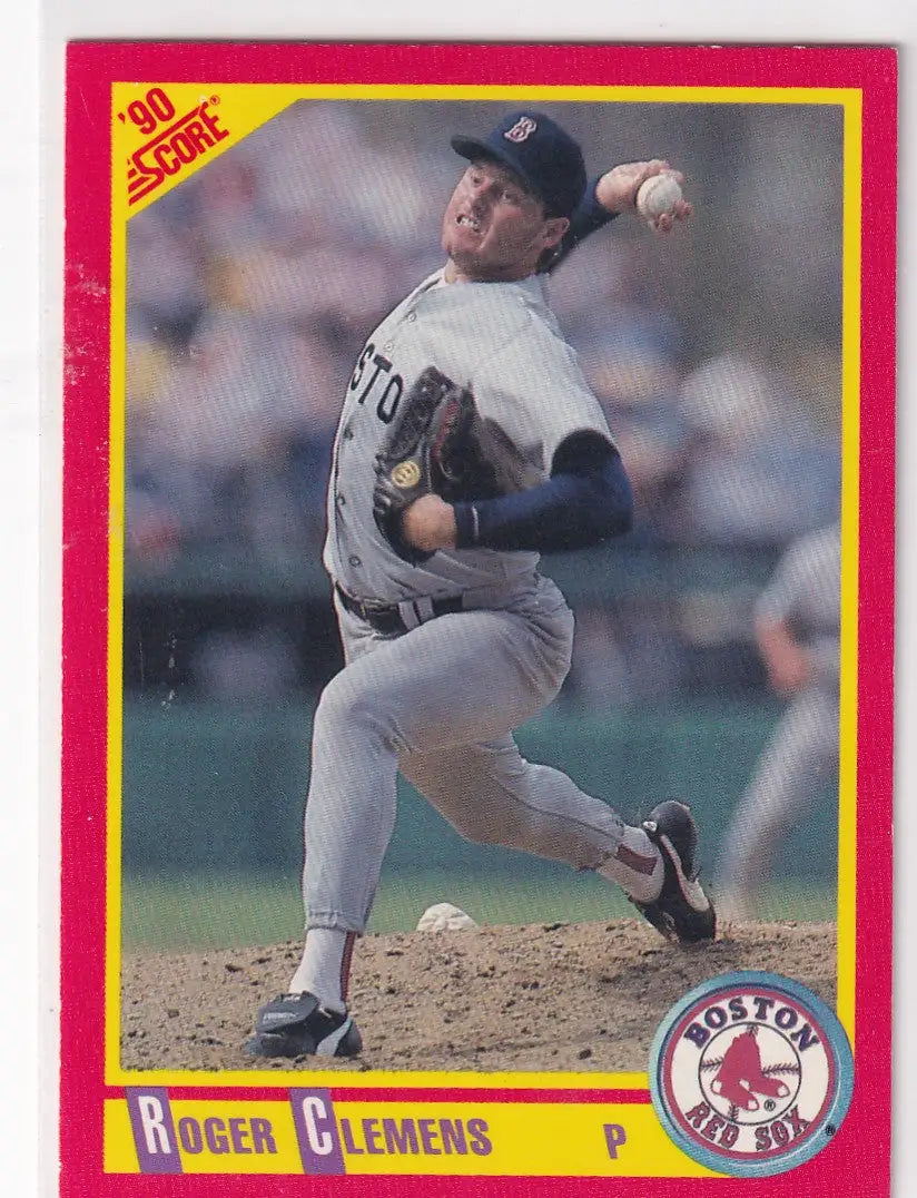 1990 SCORE #310 ROGER CLEMENS- BOSTON RED SOX - Baseball Card Single