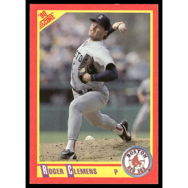 1990 Score #310 Roger Clemens EX/NM Boston Red Sox Baseball Card - Baseball Card Single