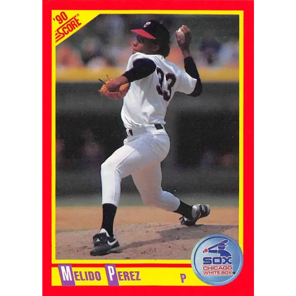1990 Score #311 Melido Perez NM-MT Chicago White Sox Baseball Card - Baseball Card Single