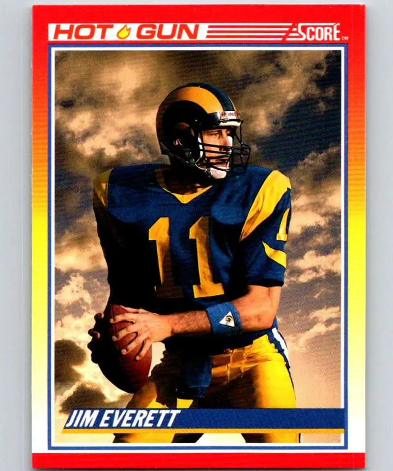1990 Score #312 Jim Everett NM-MT Los Angeles Rams Football Card - Football Card Single