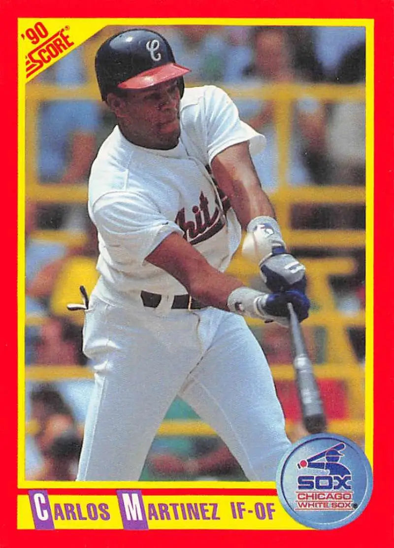1990 Score #314 Carlos Martinez EX Excellent Chicago White Sox Baseball Card - Baseball Card Single