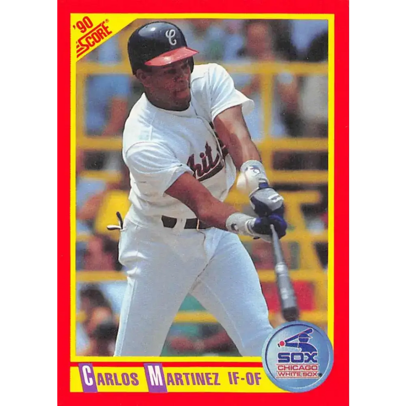 1990 Score #314 Carlos Martinez NM-MT Chicago White Sox Baseball Card - Baseball Card Single