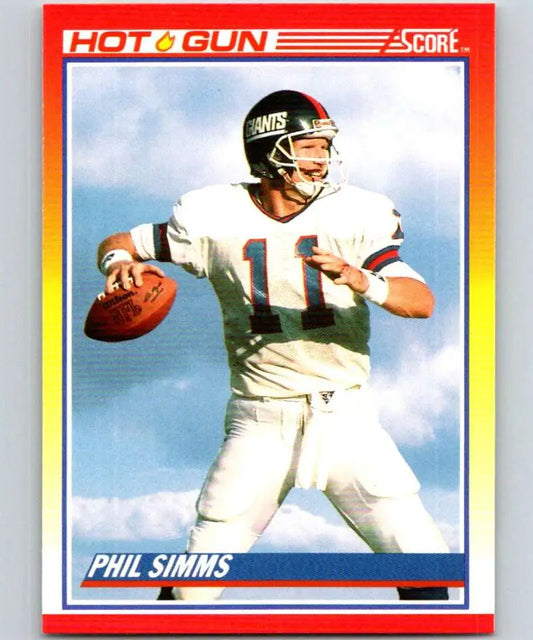 1990 Score #314 Phil Simms NM-MT New York Giants Football Card