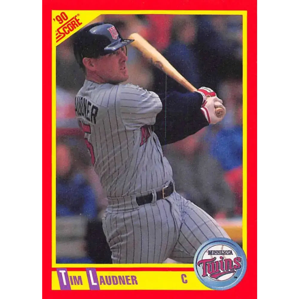 1990 Score #318 Tim Laudner NM-MT Minnesota Twins Baseball Card - Baseball Card Single