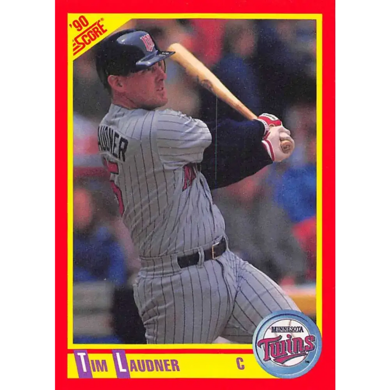 1990 Score #318 Tim Laudner NM-MT Minnesota Twins Baseball Card - Baseball Card Single
