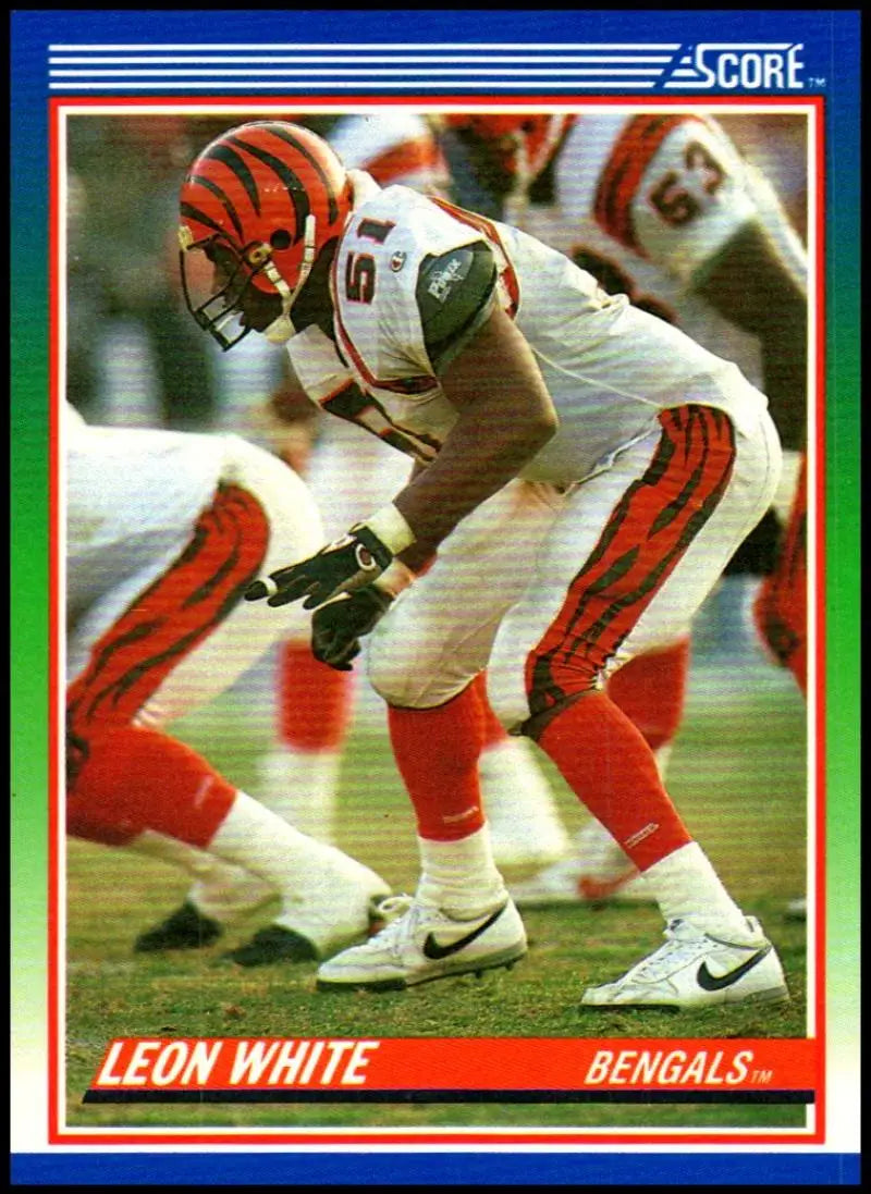 1990 Score #32 Leon White NM-MT Cincinnati Bengals Football Card - Football Card Single
