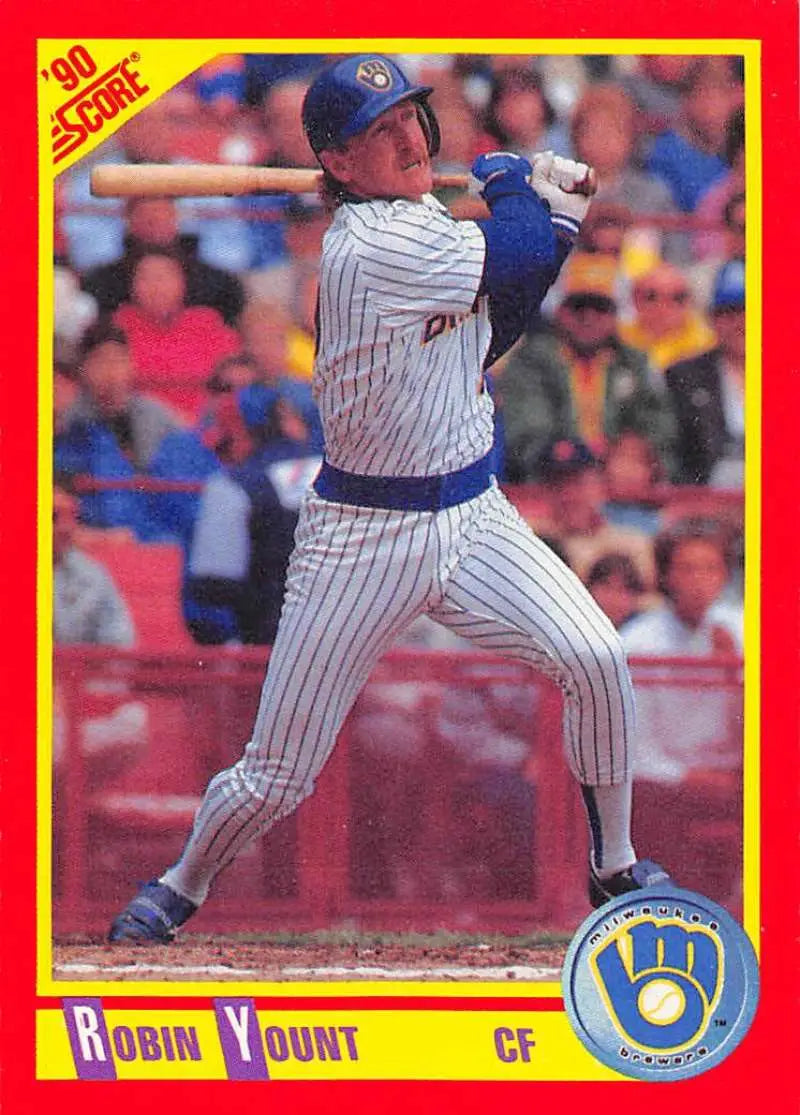 1990 Score #320 Robin Yount EX Excellent Milwaukee Brewers Baseball Card - Baseball Card Single