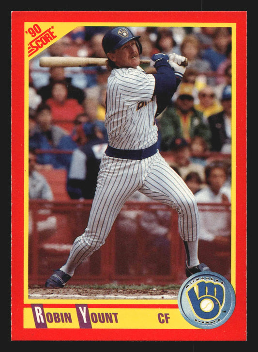 1990 Score #320 Robin Yount Milwaukee Brewers HOF - Baseball Card Single