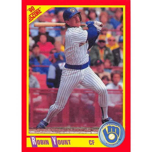 1990 Score #320 Robin Yount NM-MT Milwaukee Brewers Baseball Card - Baseball Card Single