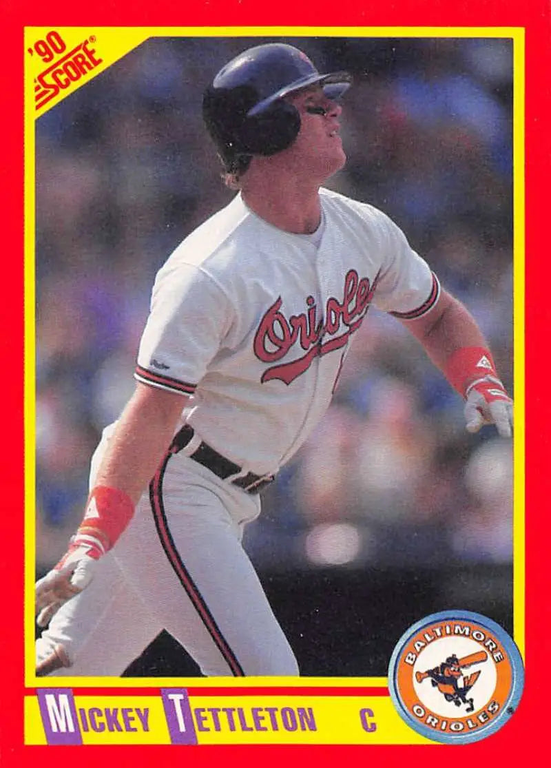 1990 Score #322 Mickey Tettleton EX Excellent Baltimore Orioles Baseball Card - Baseball Card Single