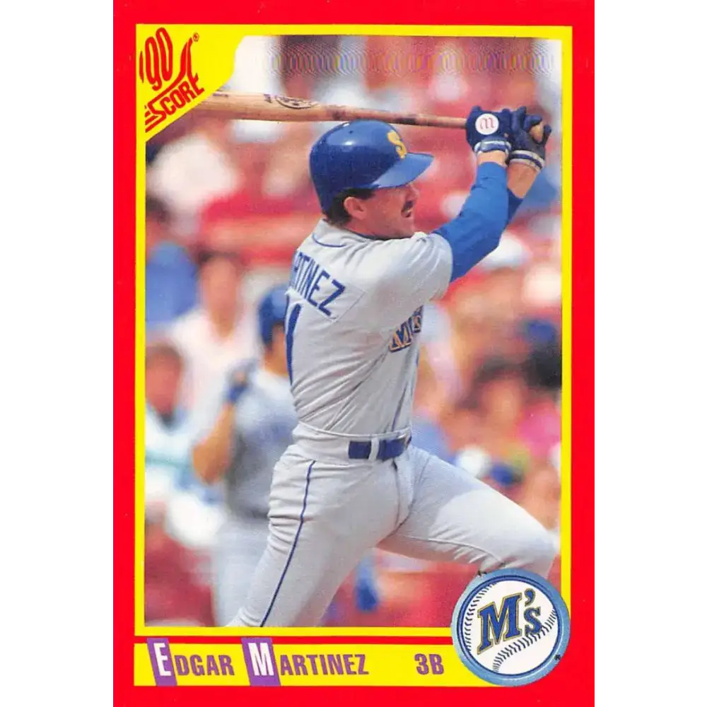 1990 Score #324 Edgar Martinez NM-MT Seattle Mariners Baseball Card - Baseball Card Single