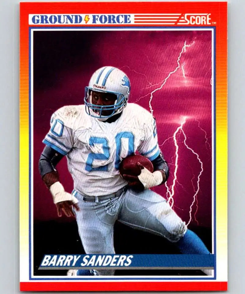 1990 Score #325 Barry Sanders NM-MT Detroit Lions Football Card - Football Card Single