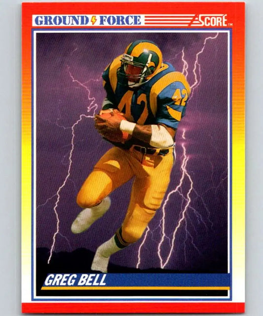 1990 Score #328 Greg Bell NM-MT Los Angeles Rams Football Card