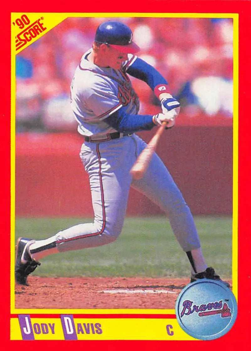 1990 Score #328 Jody Davis EX Excellent Chicago Cubs Baseball Card - Baseball Card Single