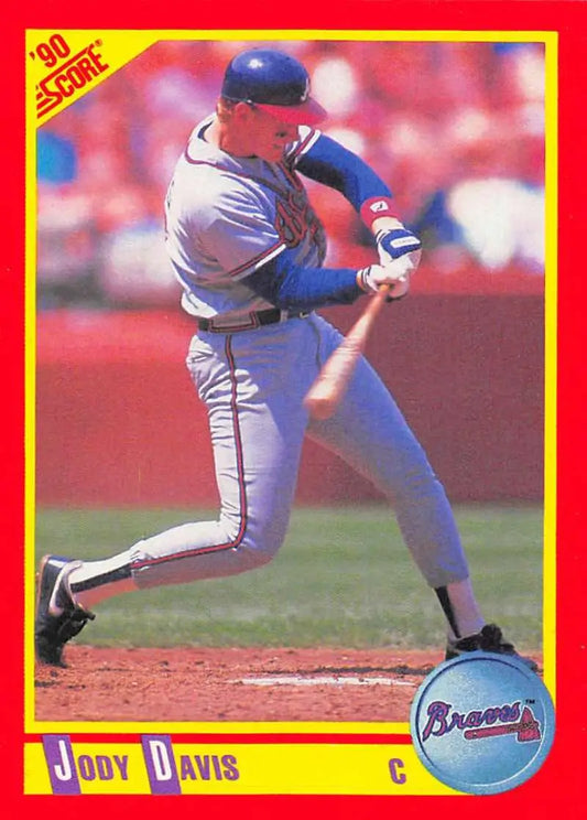 1990 Score #328 Jody Davis EX Excellent Chicago Cubs Baseball Card