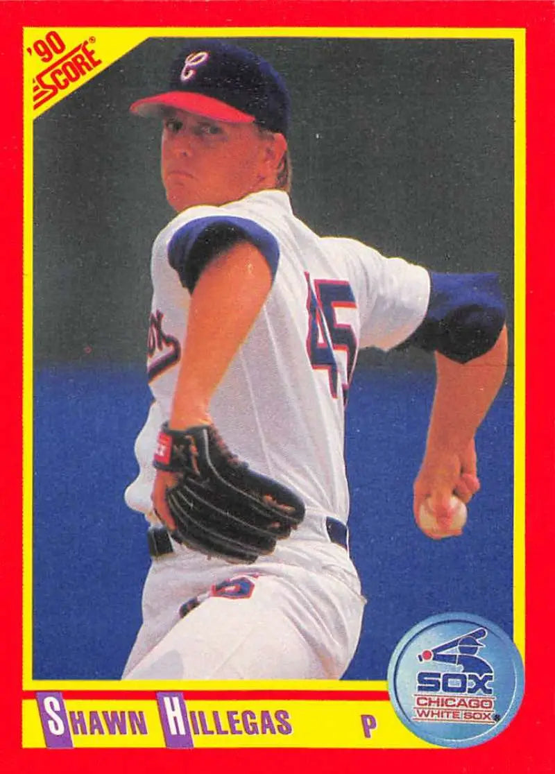 1990 Score #329 Shawn Hillegas EX Excellent Chicago White Sox Baseball Card - Baseball Card Single