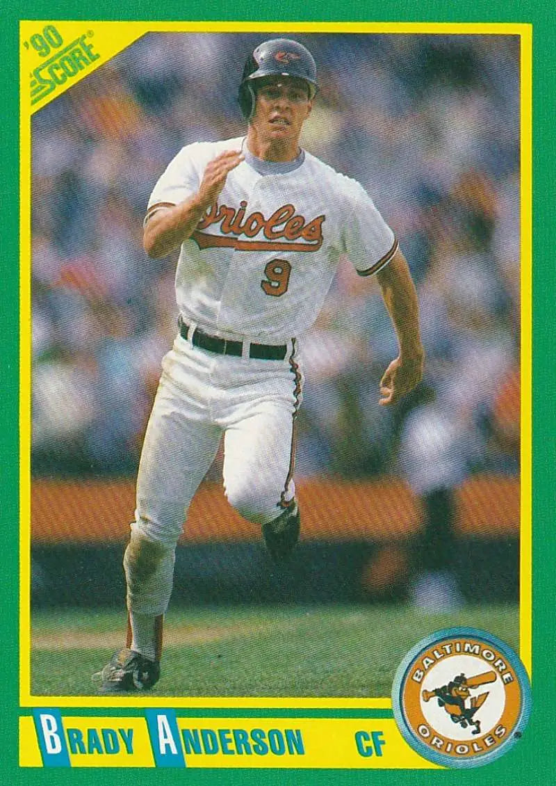 1990 Score #33 Brady Anderson EX Excellent Baltimore Orioles Baseball Card - Baseball Card Single