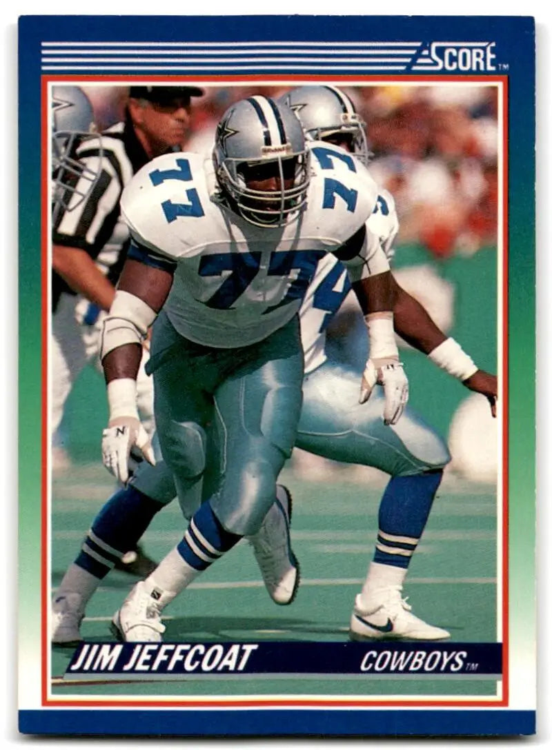 1990 Score #33 Jim Jeffcoat NM-MT Dallas Cowboys Football Card
