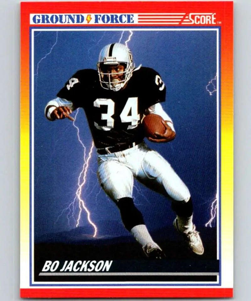 1990 Score #330 Bo Jackson NM-MT Los Angeles Raiders Football Card - Football Card Single