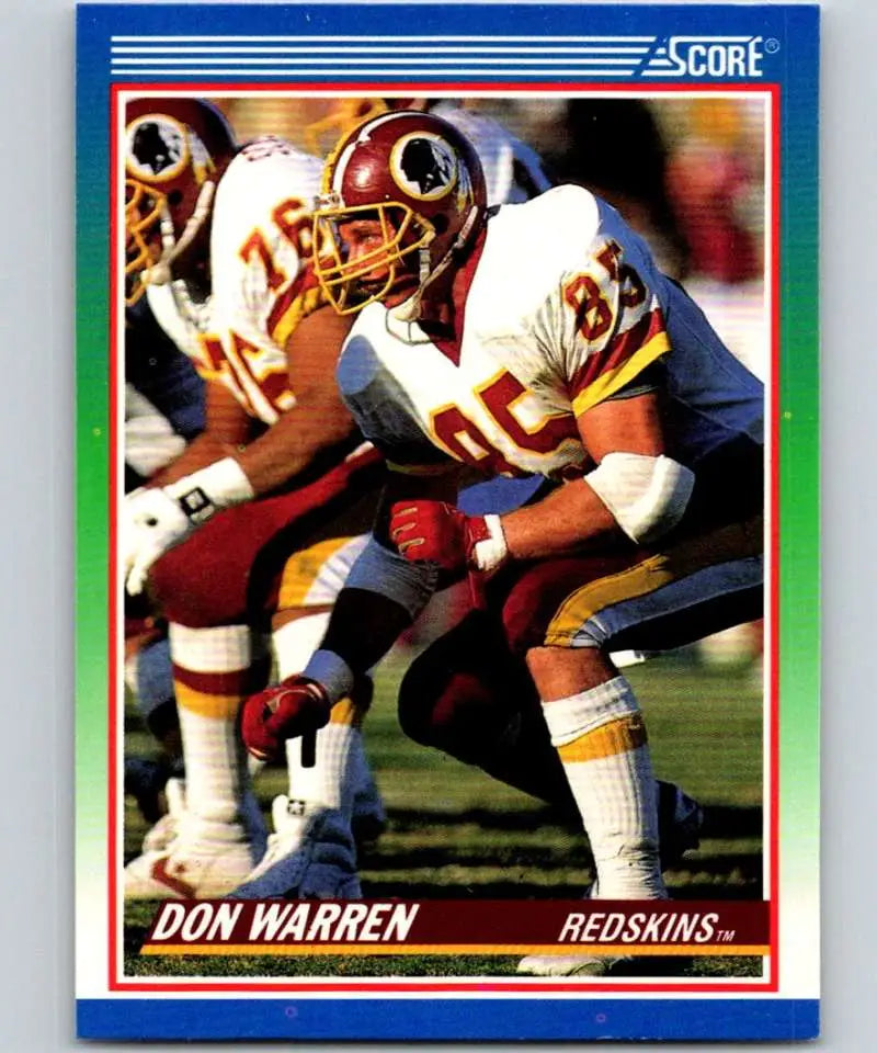 1990 Score #331 Don Warren NM-MT Washington Redskins Football Card - Football Card Single