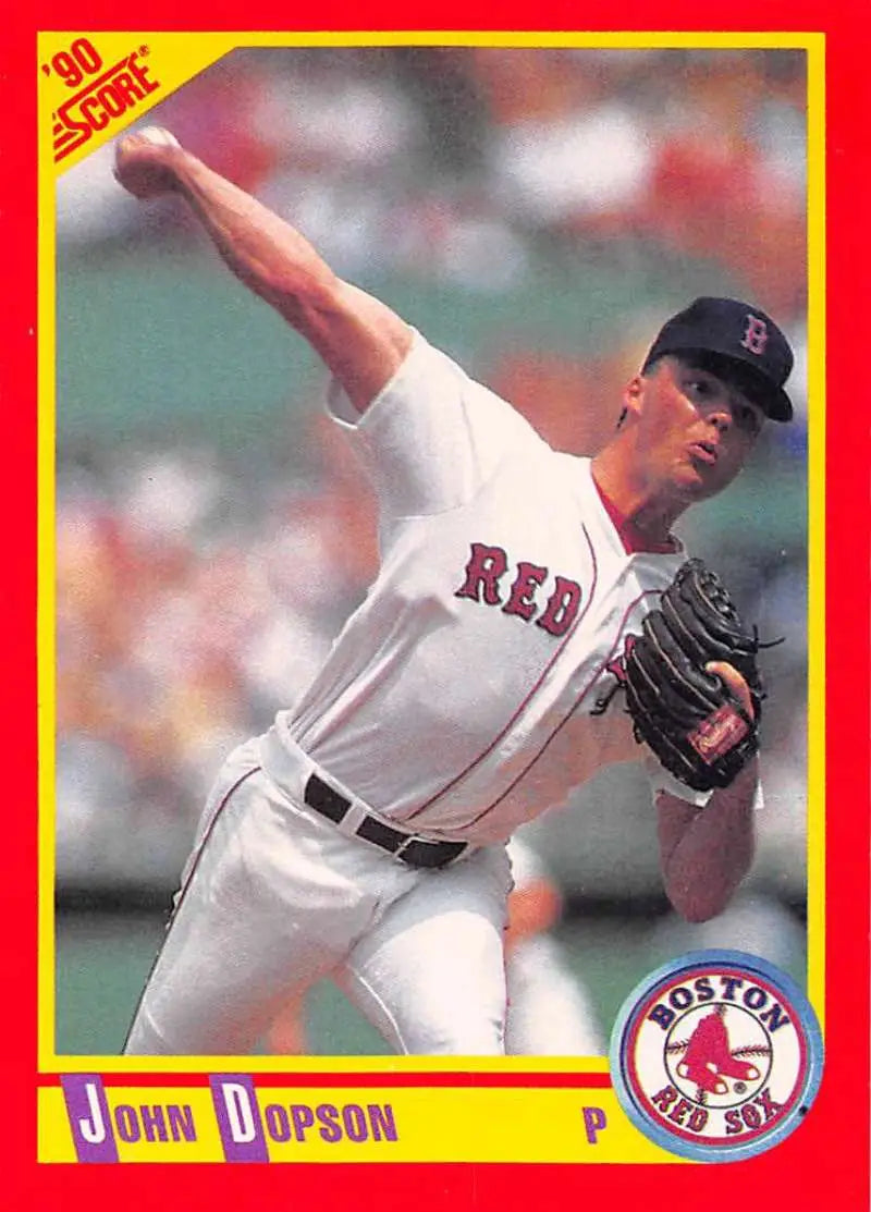 1990 Score #331 John Dopson EX Excellent Boston Red Sox Baseball Card - Baseball Card Single