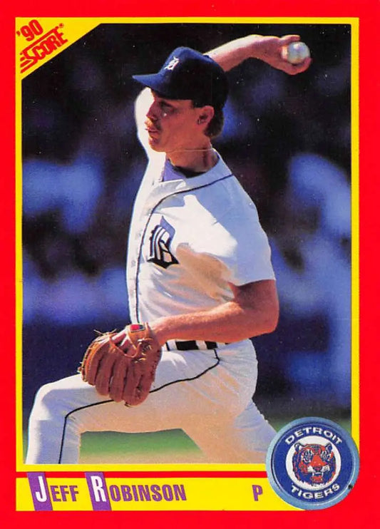 1990 Score #333 Jeff Robinson EX Excellent Detroit Tigers Baseball Card
