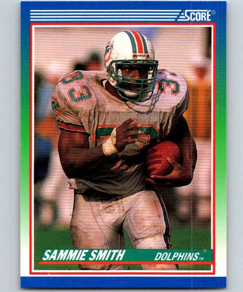 1990 Score #333 Sammie Smith NM-MT Miami Dolphins Football Card - Football Card Single