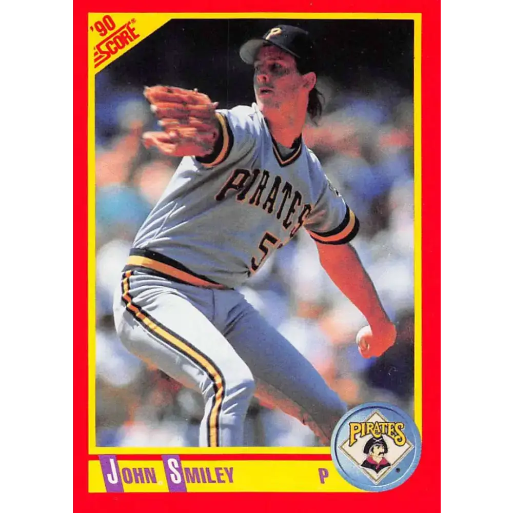 1990 Score #334 John Smiley NM-MT Pittsburgh Pirates Baseball Card - Baseball Card Single