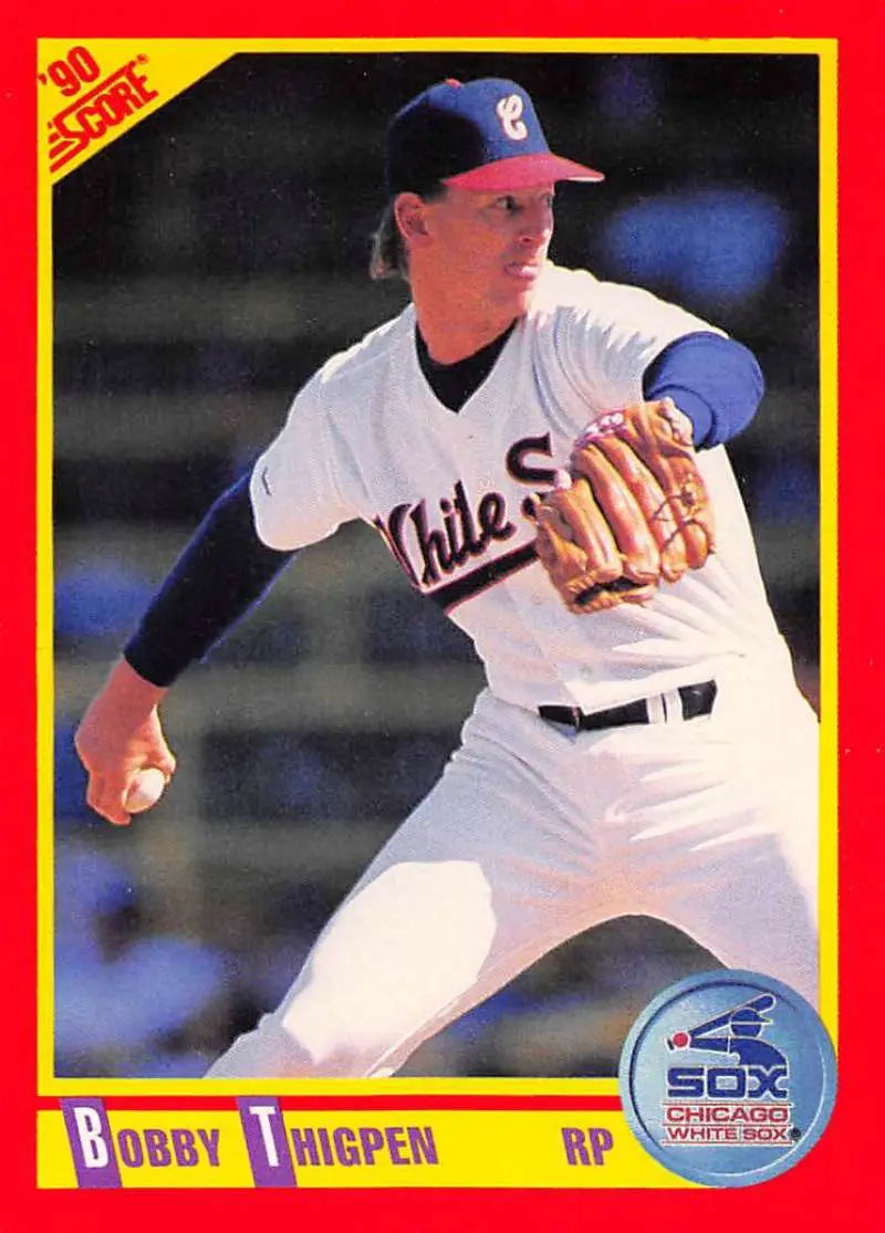 1990 Score #335 Bobby Thigpen EX Excellent Chicago White Sox Baseball Card - Baseball Card Single