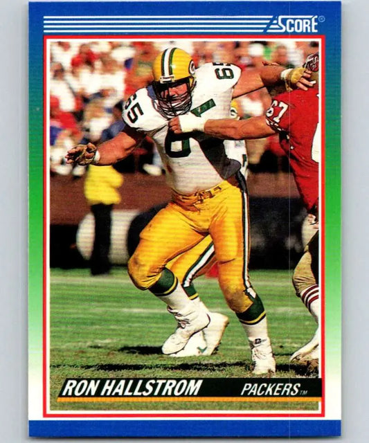 1990 Score #337 Ron Hallstrom NM-MT RC Rookie Green Bay Packers Football Card