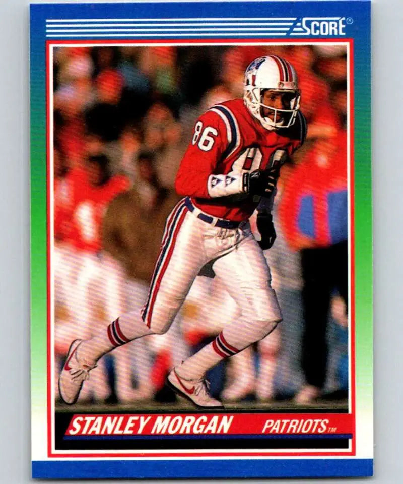 1990 Score #338 Stanley Morgan NM-MT New England Patriots Football Card - Football Card Single