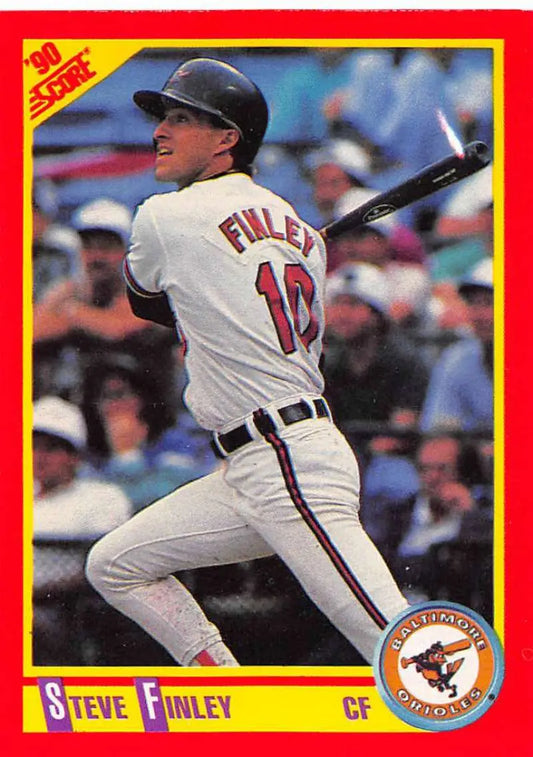 1990 Score #339 Steve Finley EX Excellent Baltimore Orioles Baseball Card - Baseball Card Single