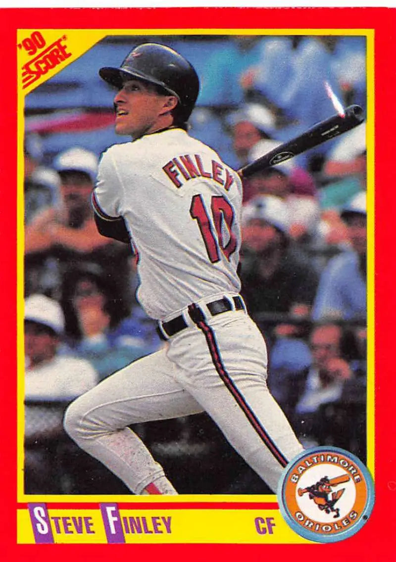 1990 Score #339 Steve Finley EX Excellent Baltimore Orioles Baseball Card - Baseball Card Single